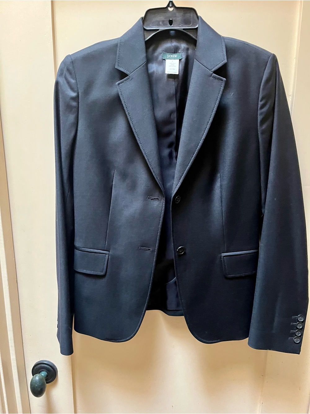 J. Crew Men's Pea Coat in Black